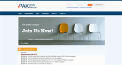 Desktop Screenshot of pakstudymanual.com